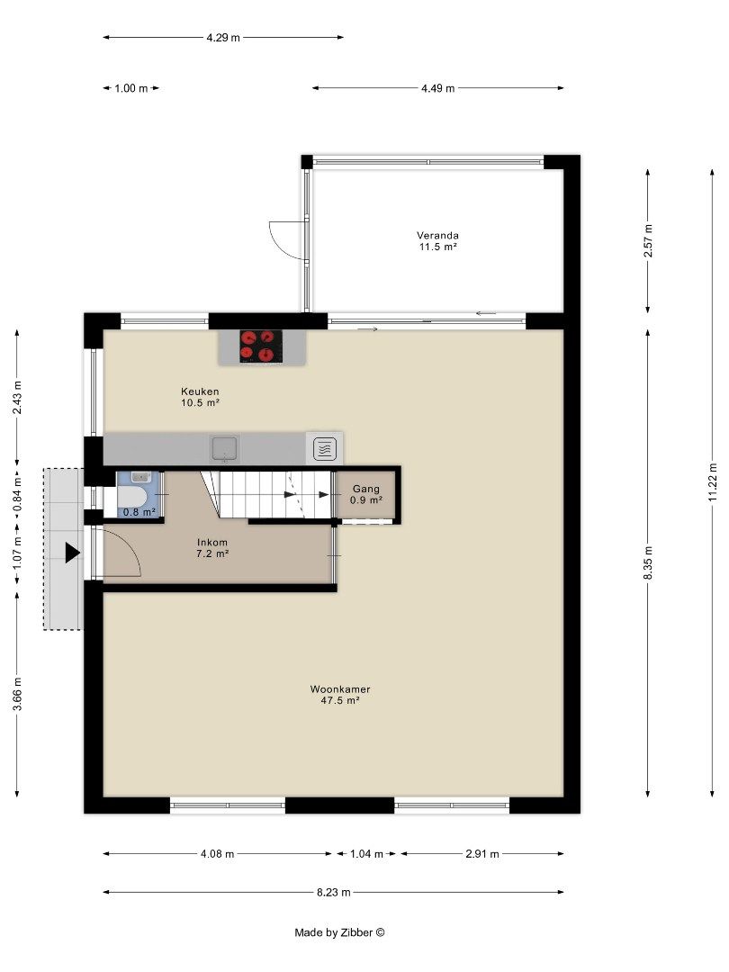 Instapklare gekoppelde woning in het centrum van Wemmel  foto 27