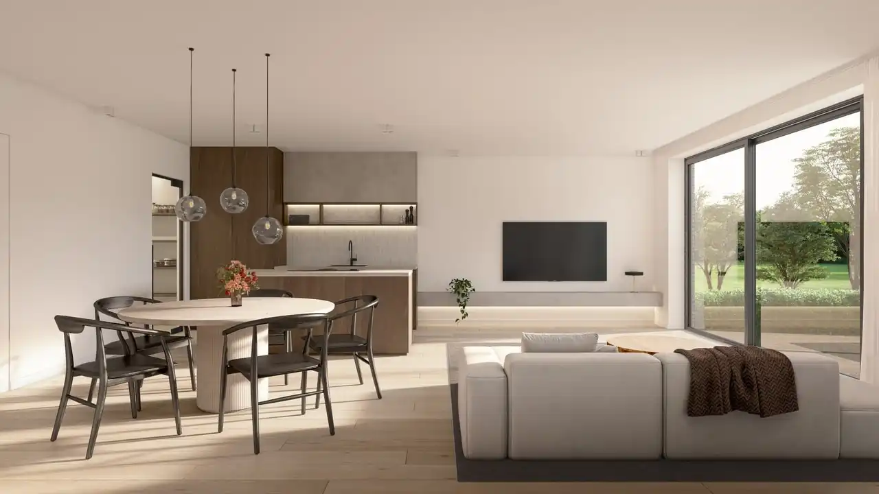 Unieke halfopen woning op een mooie ligging in de Klijtberg te Vichte met 4 kamers en gezellige tuin. foto 7