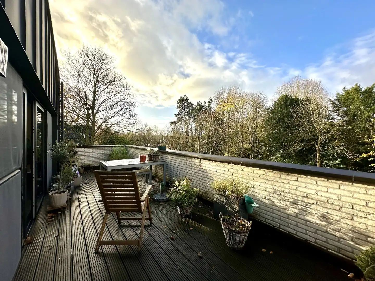 Modern penthouse met drie slaapkamers, groot terras en zicht op het groen  foto 16