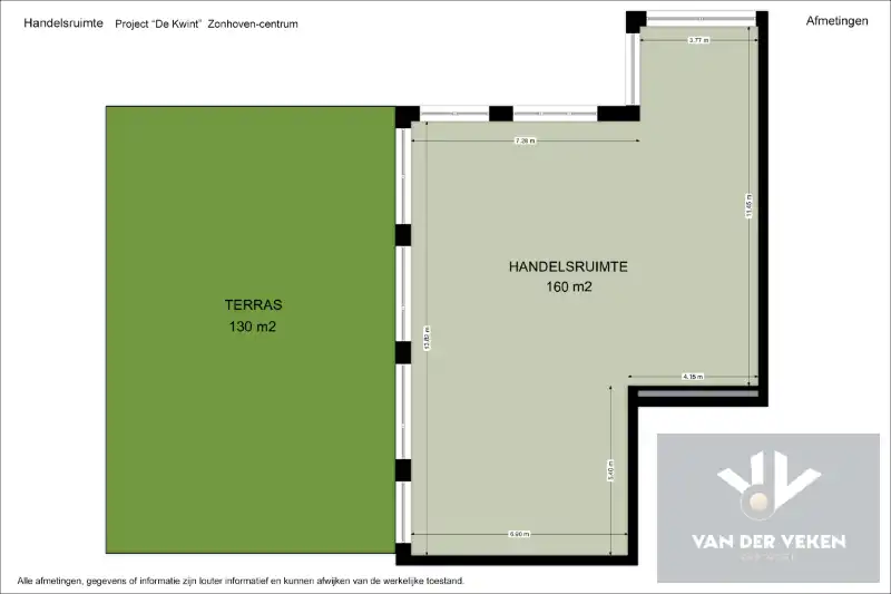 Casco en centraal gelegen nieuwbouw handelsgelijkvloers (160m²) met gezellig terras (130m²) op een TOPlocatie! foto 12
