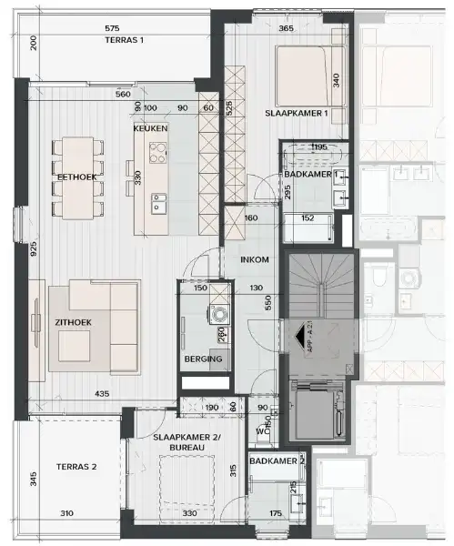 Lichtrijk doorkijkappartement met panoramisch uitzicht op water en groen foto 2