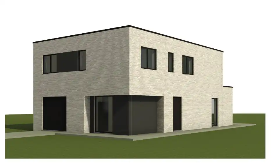 Ruime nieuwbouwwoning te Boutersem met zicht op het achterliggend groen foto 2