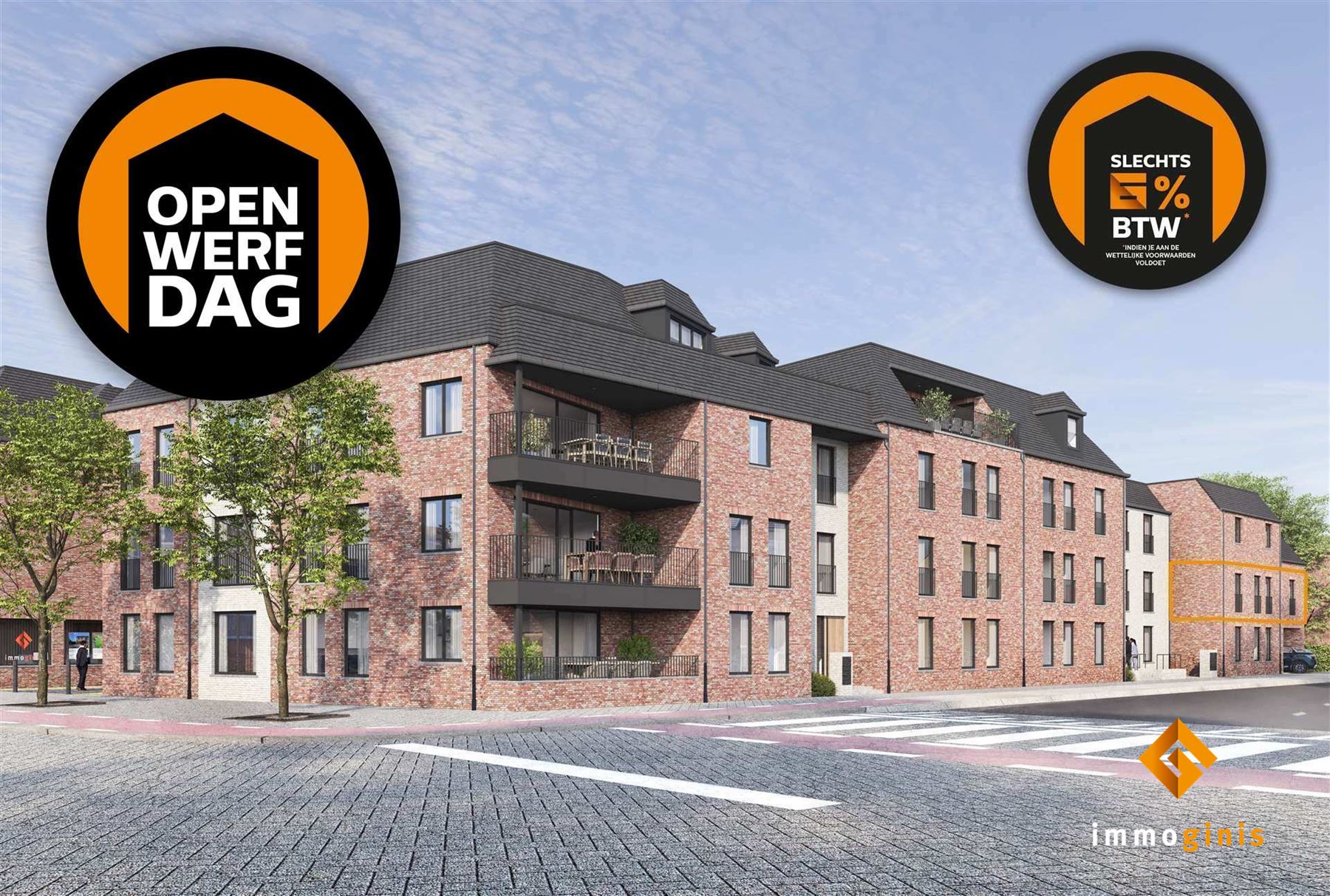 Eerste verdieping: zeer ruim appartement met 2 slaapkamers overdekt terras van 17m!. foto {{pictureIndex}}