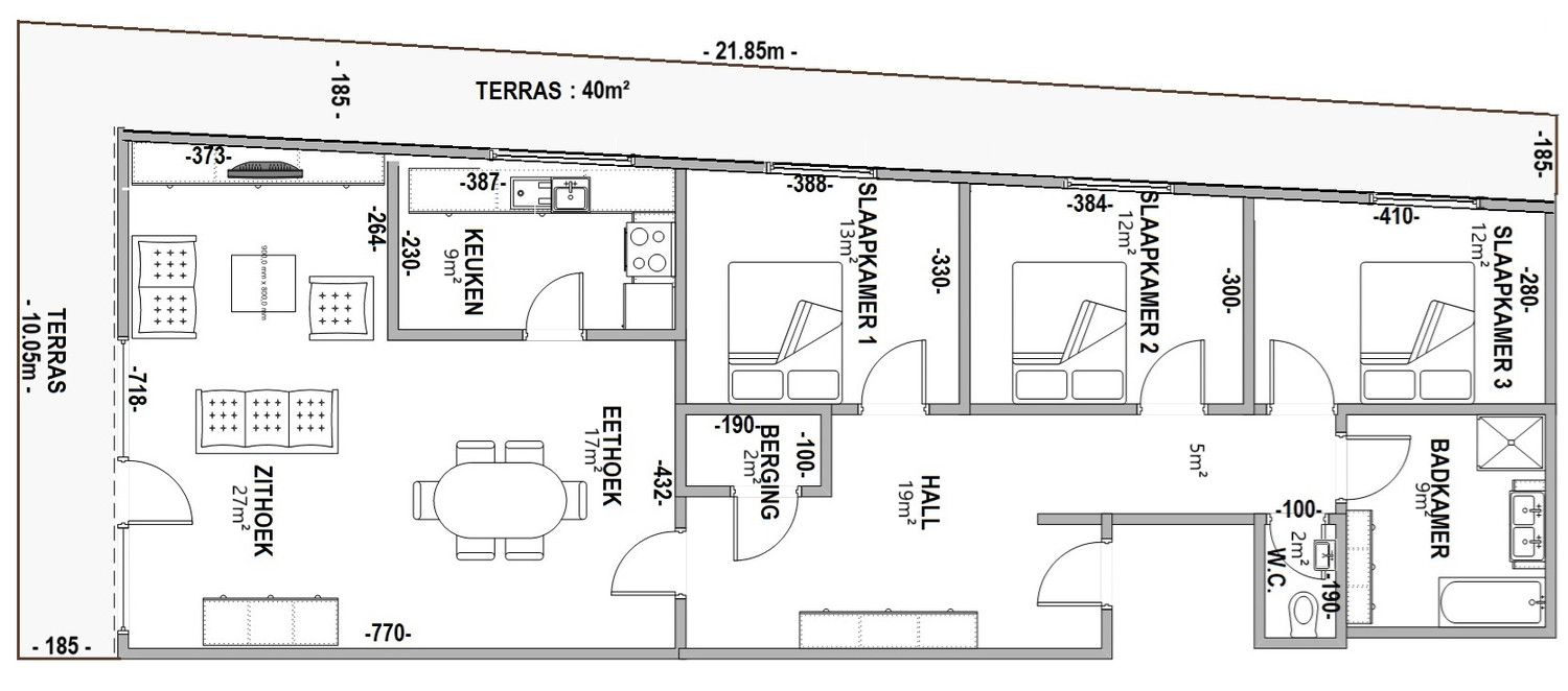 PENTHOUSE MET 3 SLAAPKAMERS IN BREE CENTRUM. foto 13