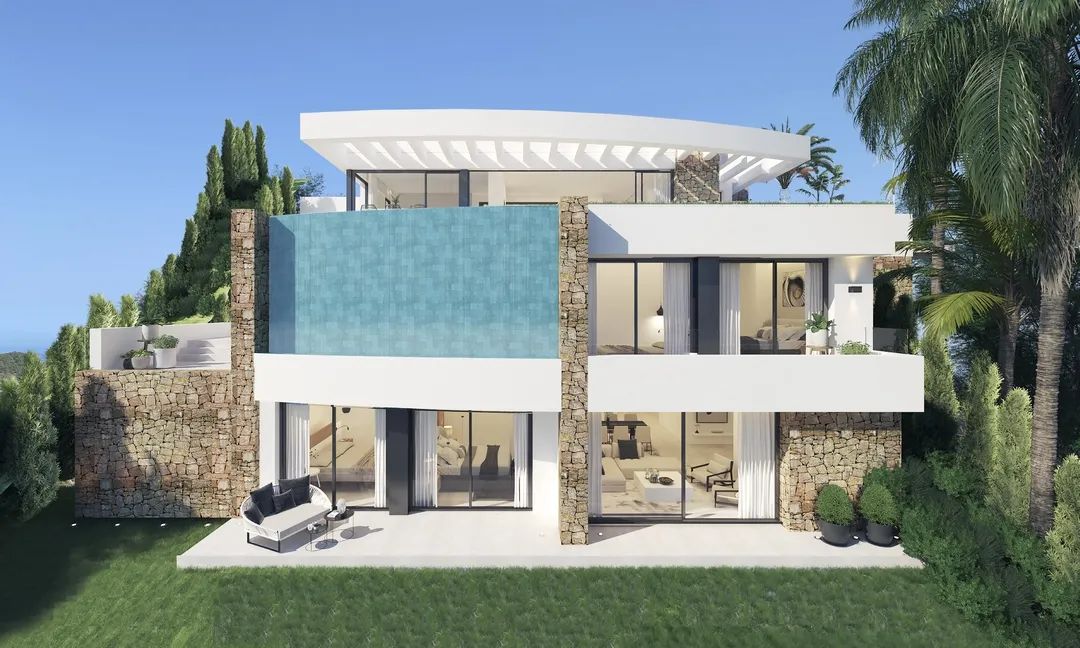 Exclusieve luxe villa met adembenemend uitzicht, infinity pool en opties op maat in Mijas Pueblo foto 3