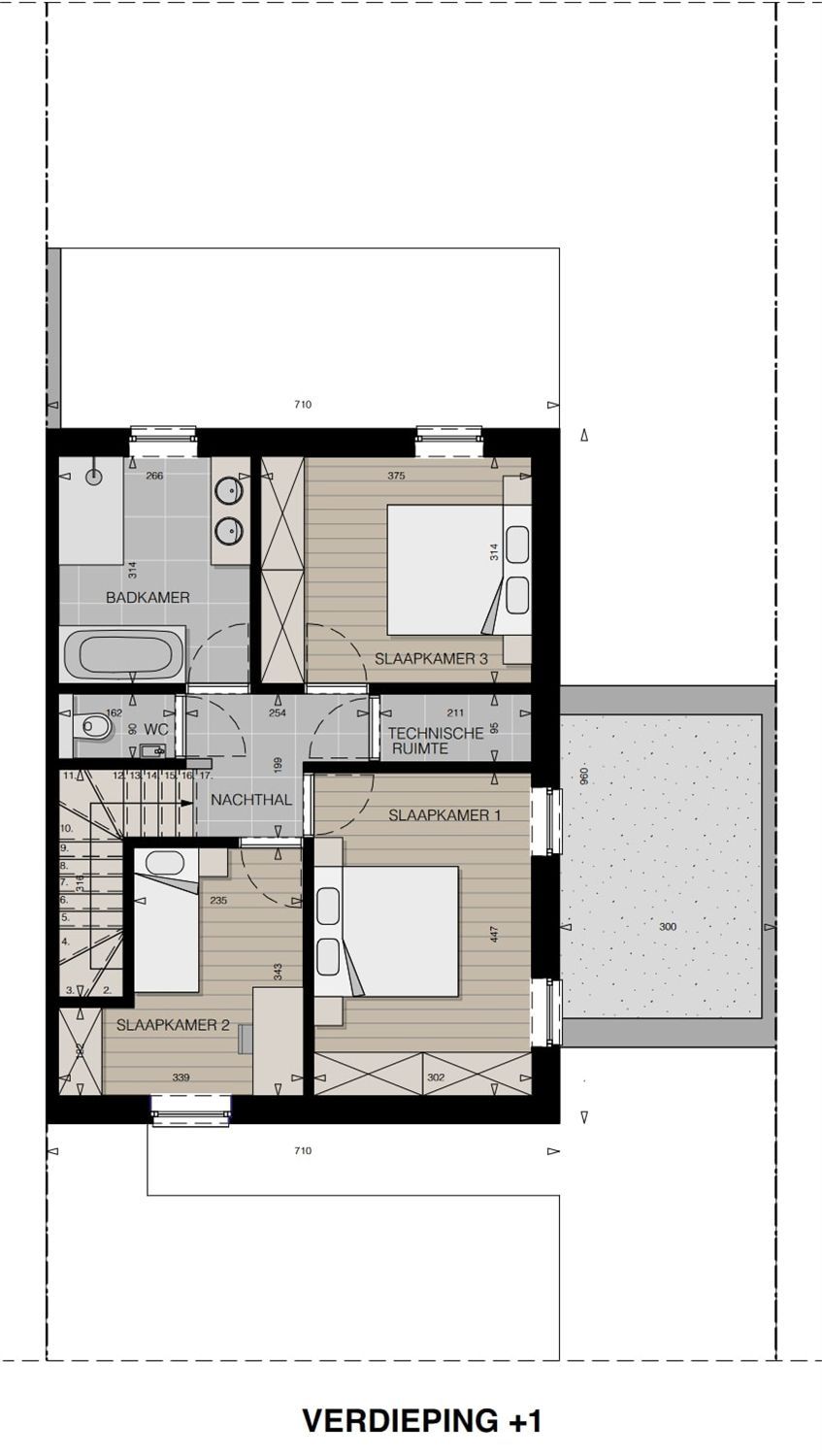 Vier moderne halfopen woningen foto 5