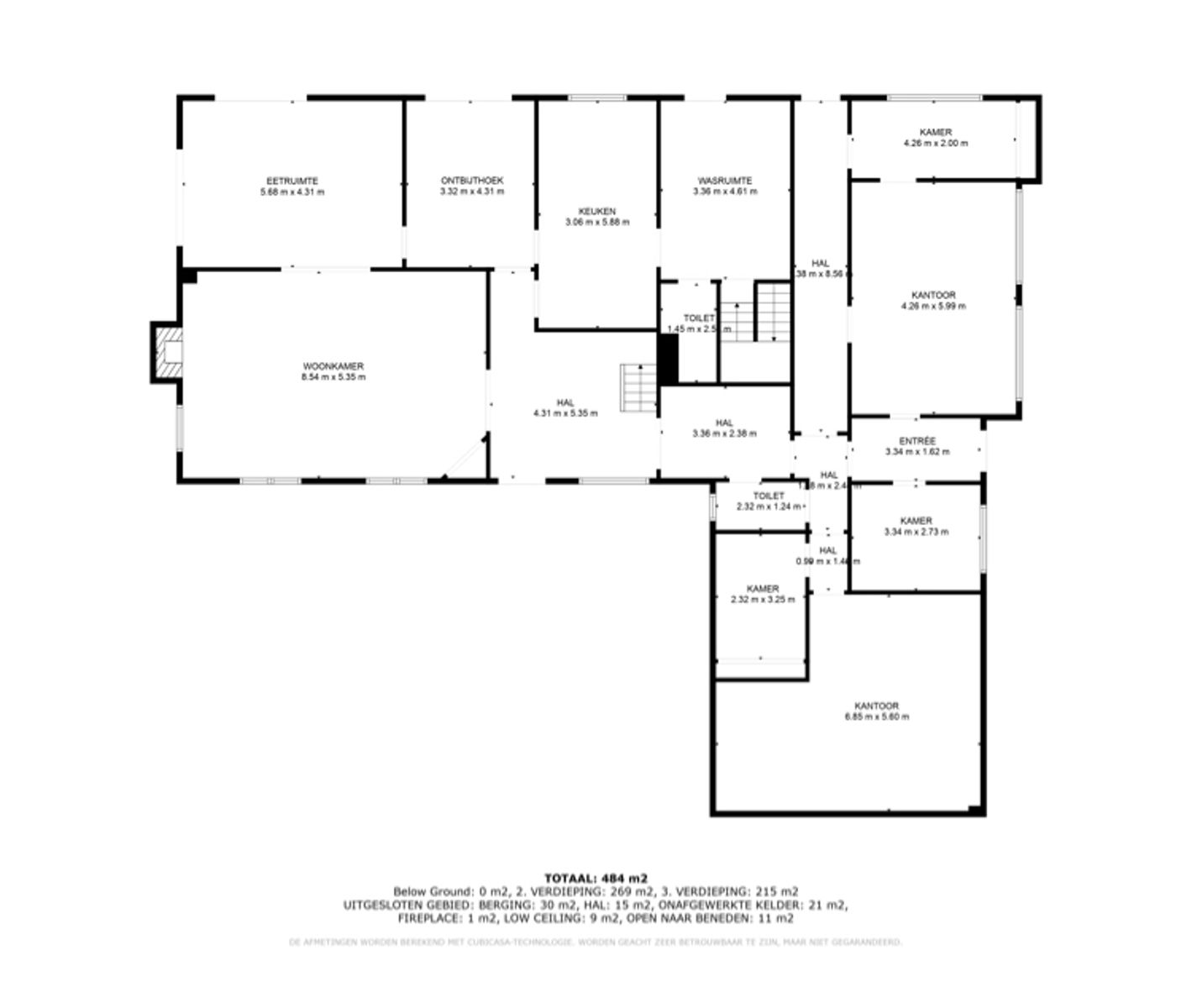 VILLA op 32,91are  met6 slks- kantoren- garages en tuin foto 27