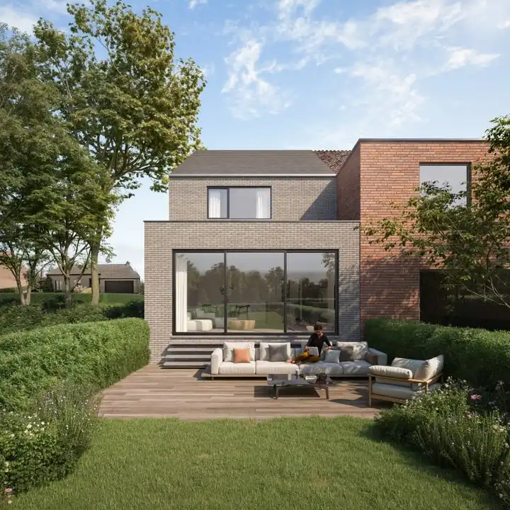 Unieke halfopen woning op een mooie ligging in de Klijtberg te Vichte met 4 kamers en gezellige tuin. foto 3