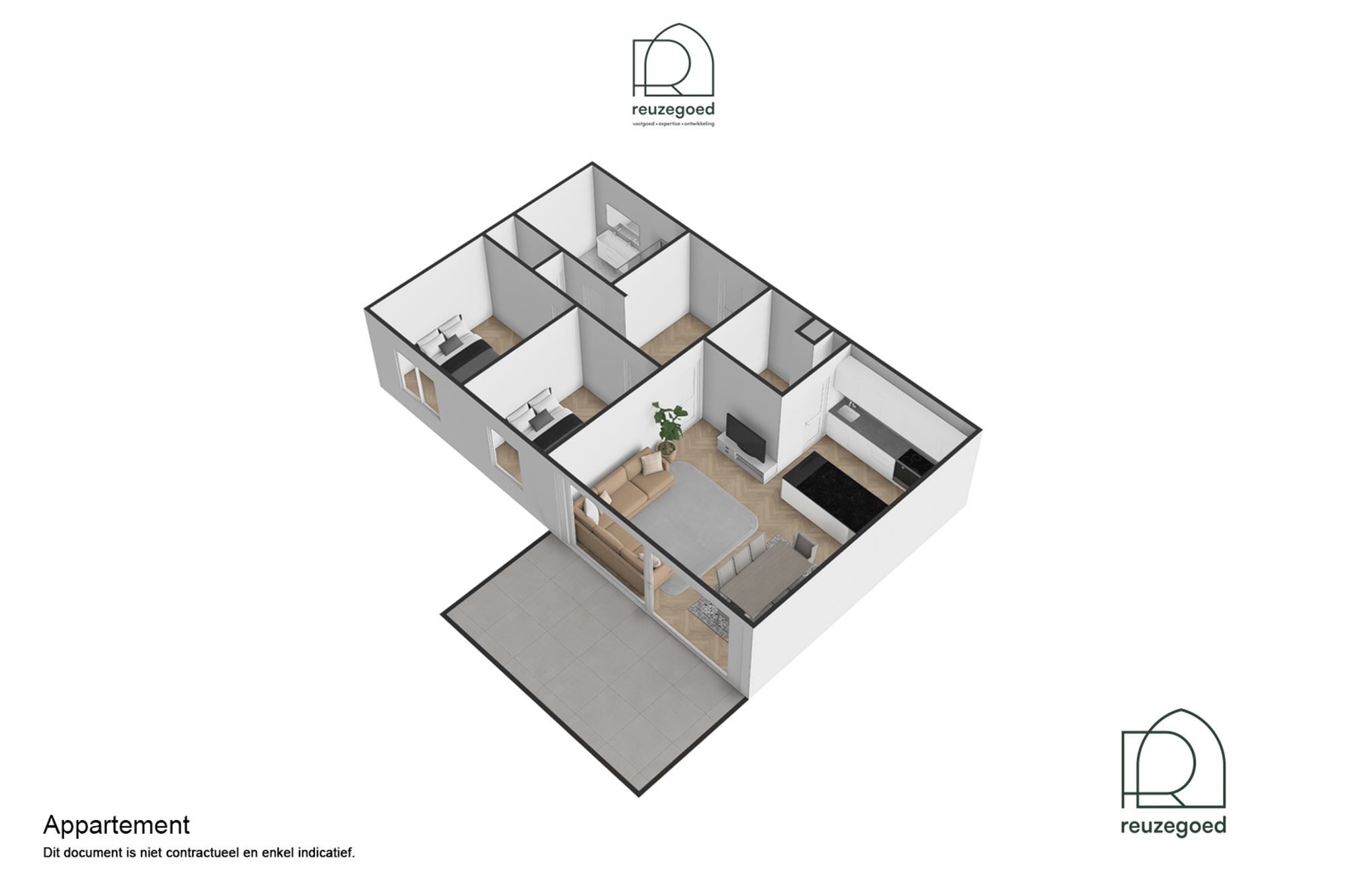 Stijlvol nieuwbouwappartement met twee slaapkamers in Leuven foto 21