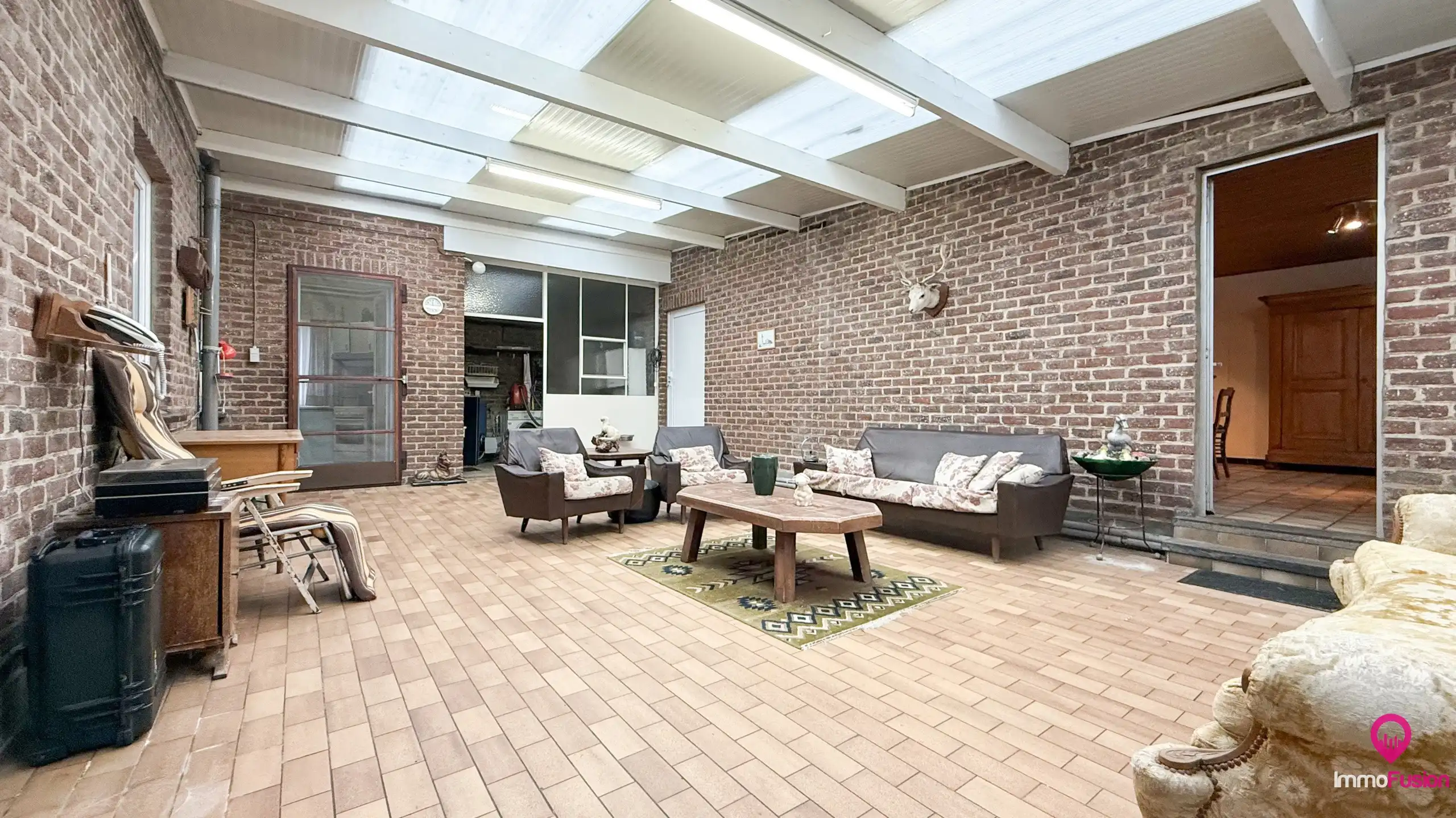 Bungalow met grote werkplaats en weide op 42 are in Alken foto 30