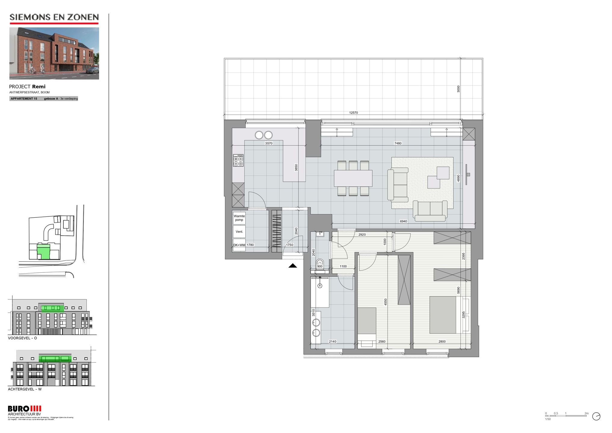 Uniek penthouse met terras van 40m² (ruwbouw bijna afgerond) foto 8