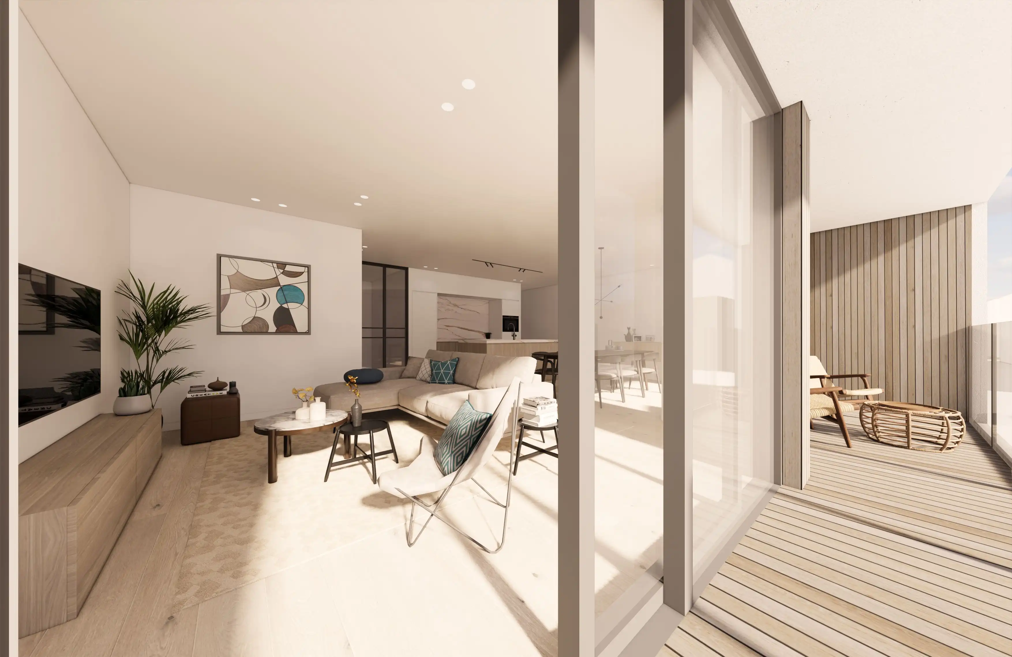 VERKOCHT! RUIM INSTAPKLAAR APPARTEMENT MET 3 SLAAPKAMERS EN TERRASSEN NABIJ ZEE! foto 4