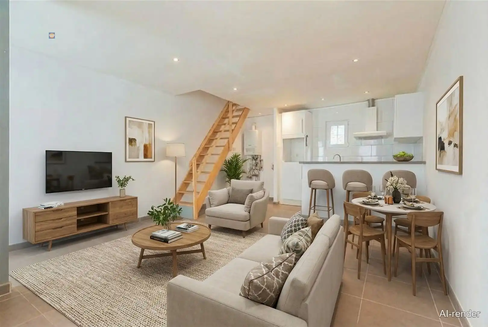 Gezellige éénslaapkamerwoning met garage in rustige omgeving foto 2