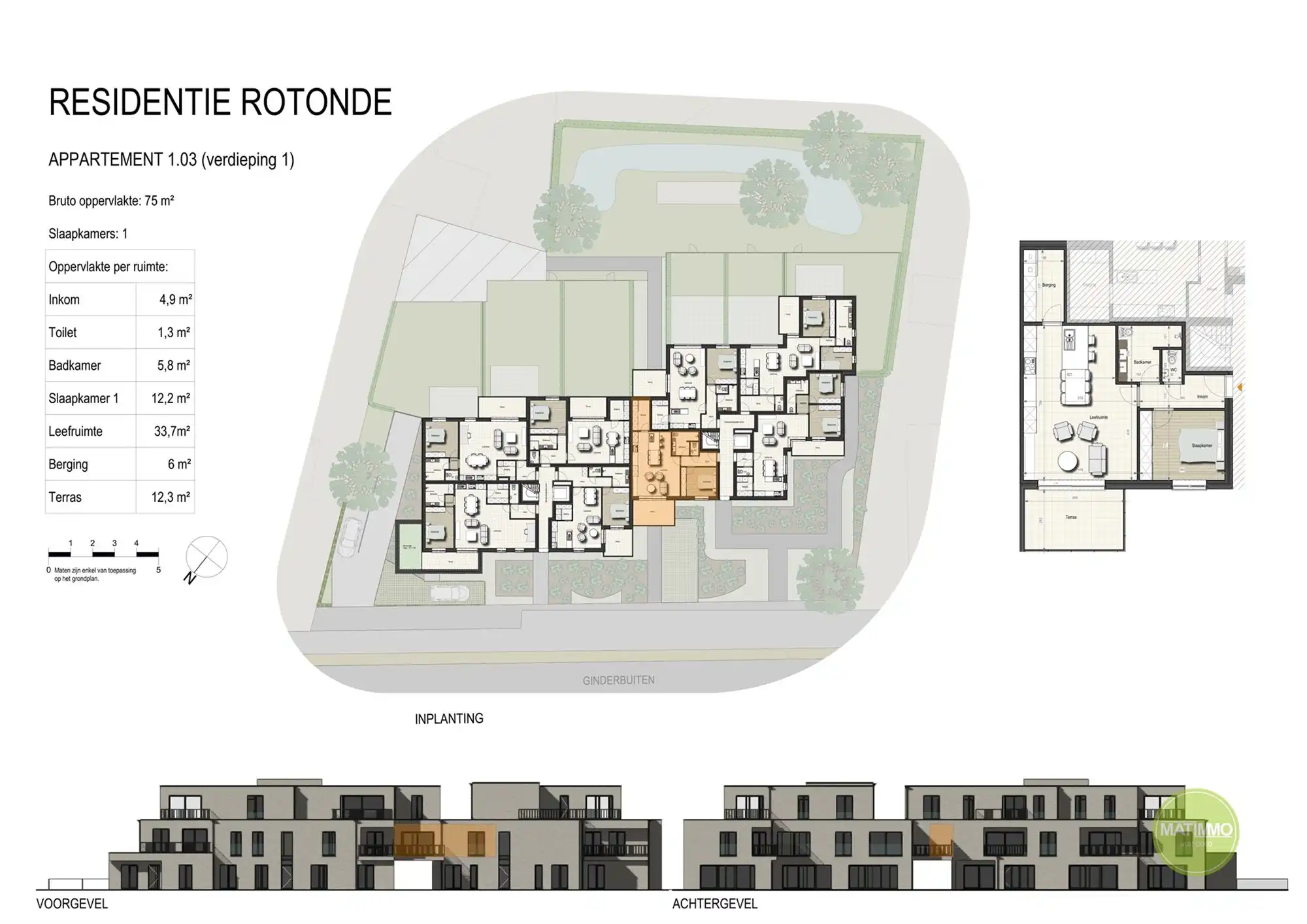 Prachtig nieuwbouwappartement met 1 slaapkamer + ruim terras foto 13