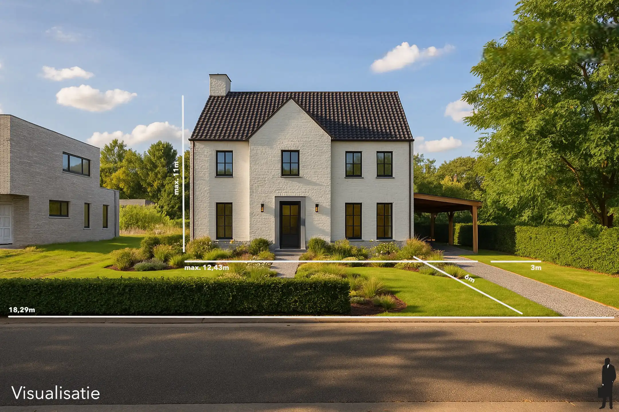 Uniek gelegen villaperceel van 1.398m² te midden groen  foto {{pictureIndex}}