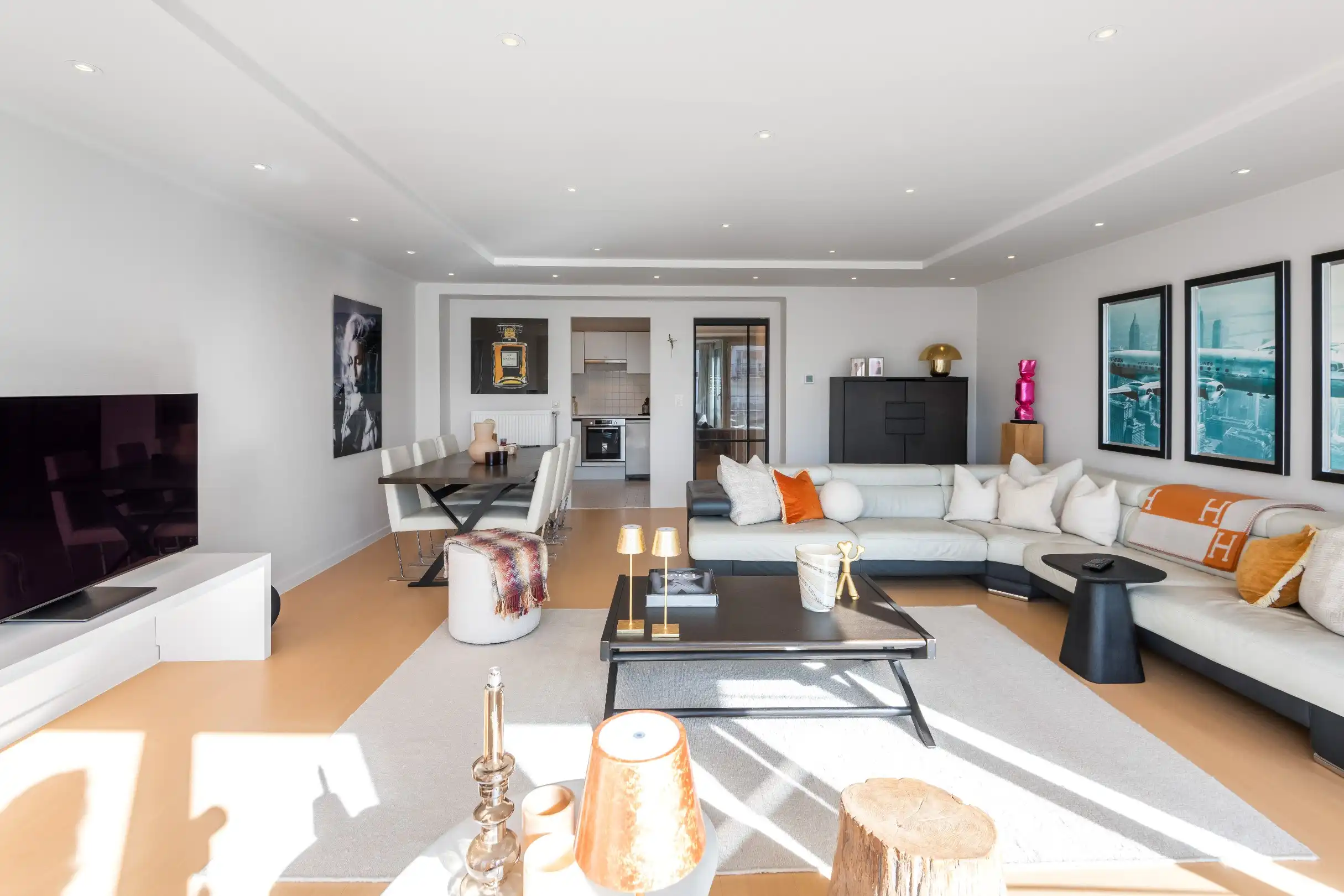 Zuidgericht appartement op de Kustlaan in het Zoute met UNIEK OPEN ZICHT ! foto 8