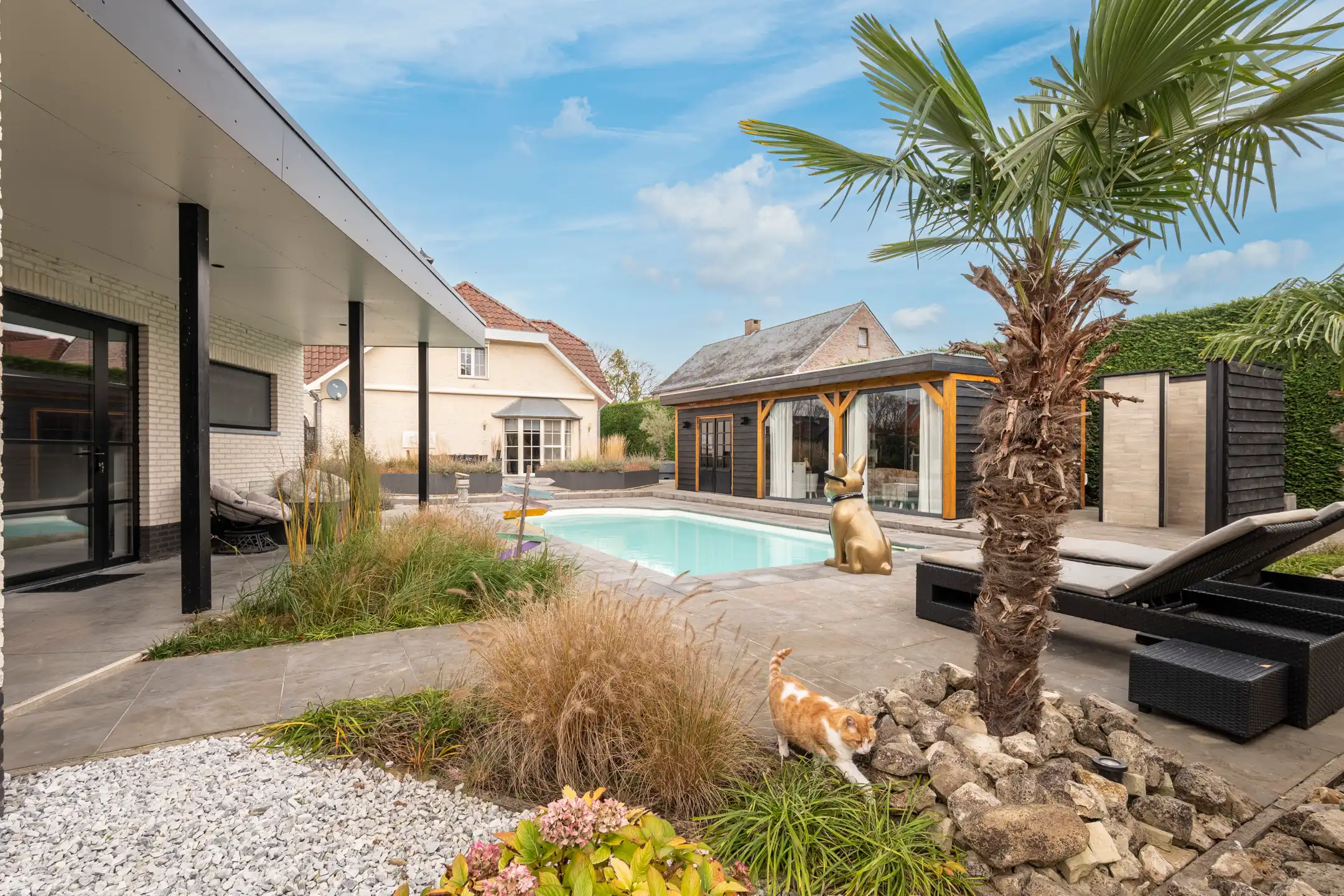 Exclusieve villa met gastenverblijf en zwembad op de grens in Weelde foto 2