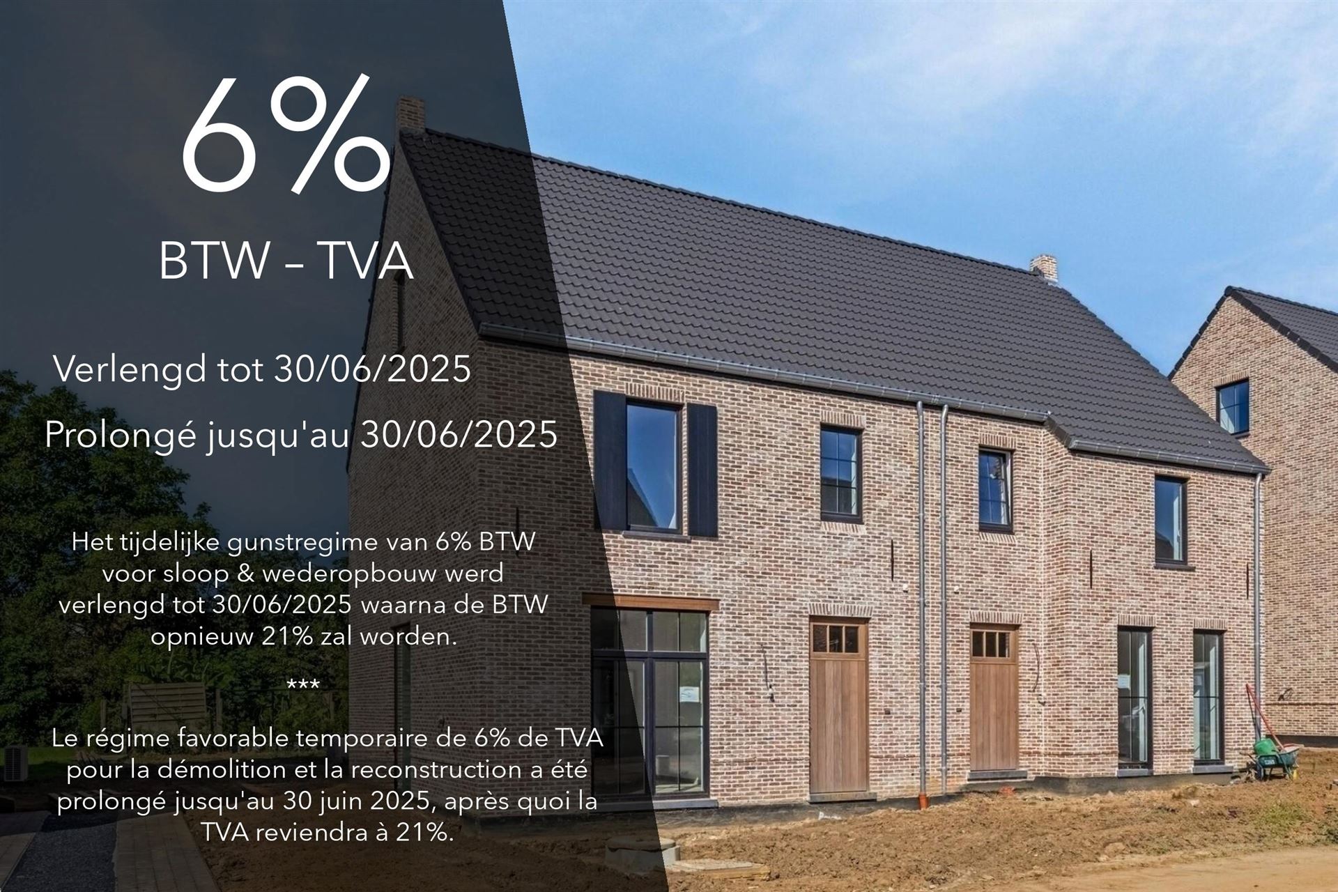 Nieuwbouw woning - Mogelijkheid 6% BTW foto {{pictureIndex}}