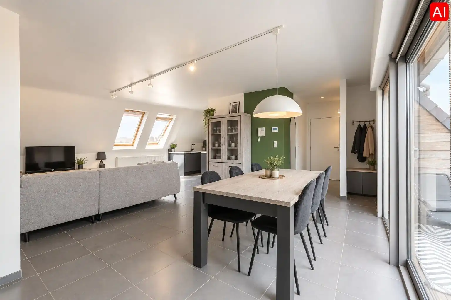 INSTAPKLAAR, ENERGIEZUINIG APPARTEMENT MET TERRAS EN GARAGE (+ €20.000) IN TIELT foto 5