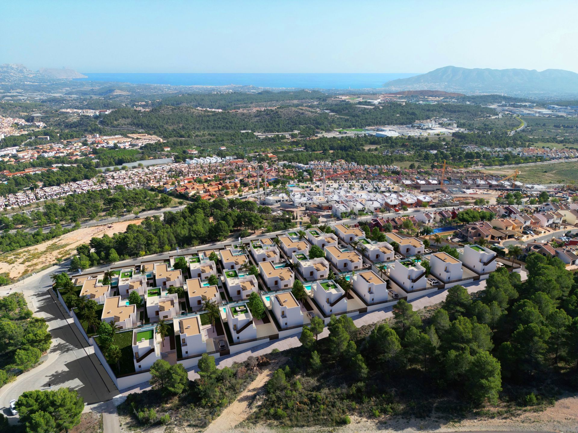 Spanje-sublieme villa's met zeezicht -bergvallei foto 3