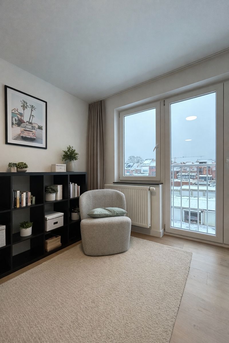 Uiterst ruime studentenkamer privatief sanitair foto 3