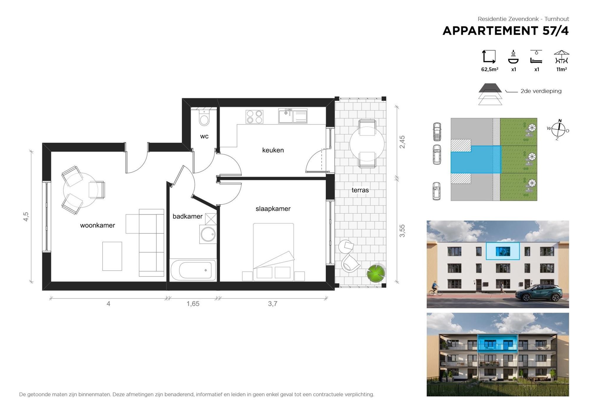 Gerenoveerd appartement met terras centrum Turnhout foto 4