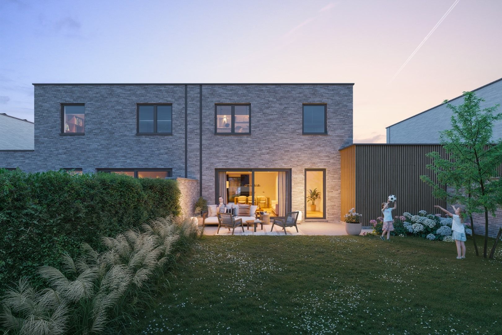 Halfopen bebouwing met 4 slpk’s en garage foto 4