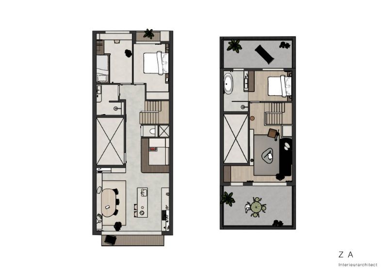 Twee unieke appartementen onder elkaar met zeezicht op verdieping 7 & 8 – topligging aan de Zeedijk van Oostduinkerke foto {{pictureIndex}}