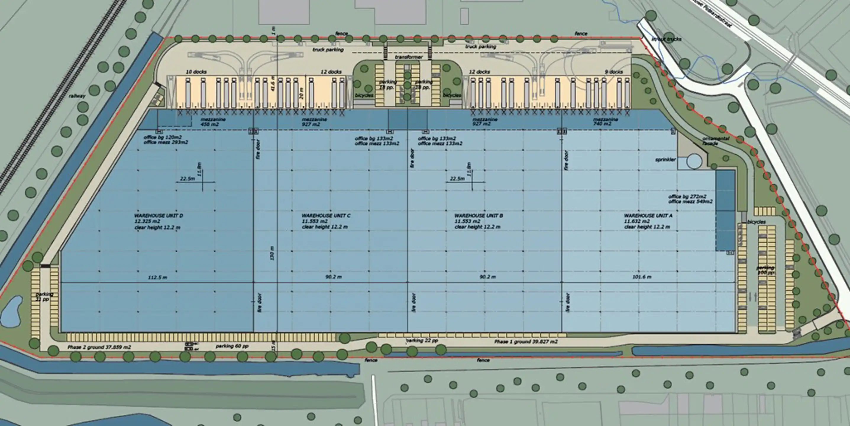 Logistiek magazijn van 11.553m² met mezzanine van 927m² met 8 loskades en kantoor 266m²  te Boom. foto 7