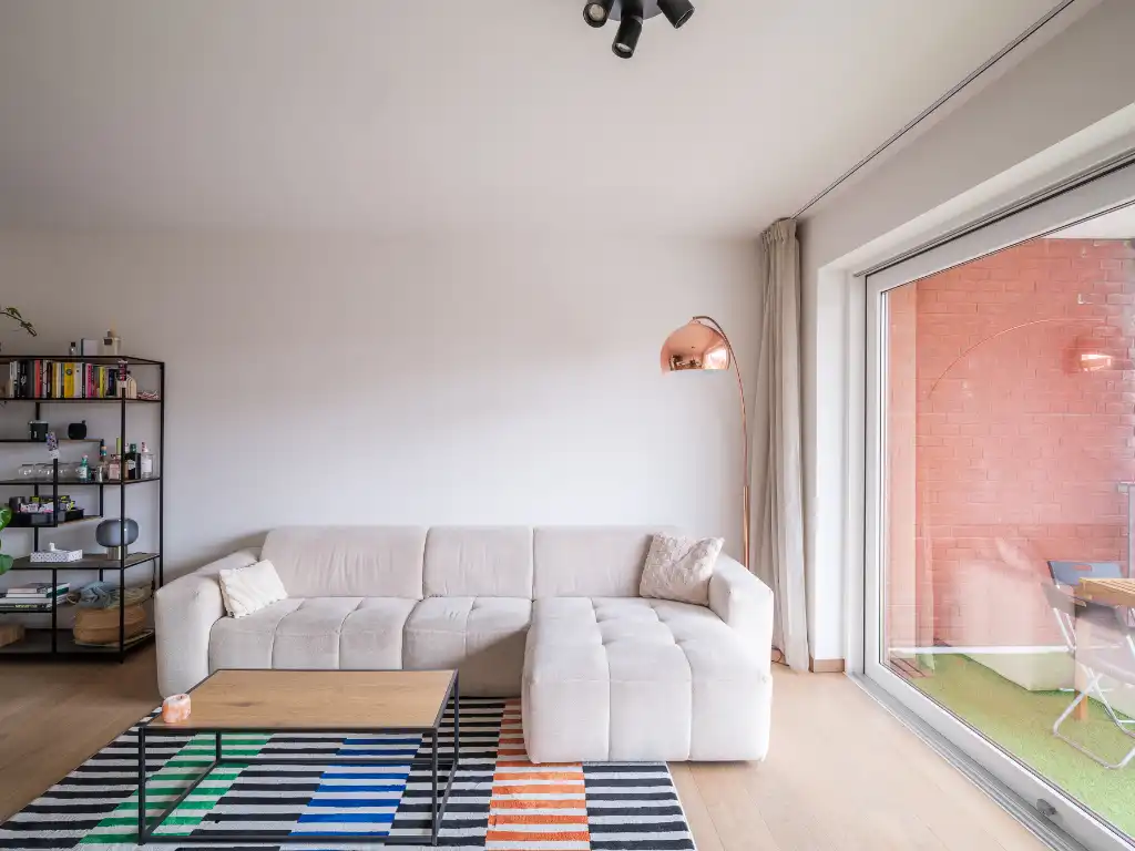 Lichtrijk appartement met ruim zonneterras en open groen zicht op toplocatie aan Dok Noord. Mogelijkheid aankoop autostaanplaats! foto 3