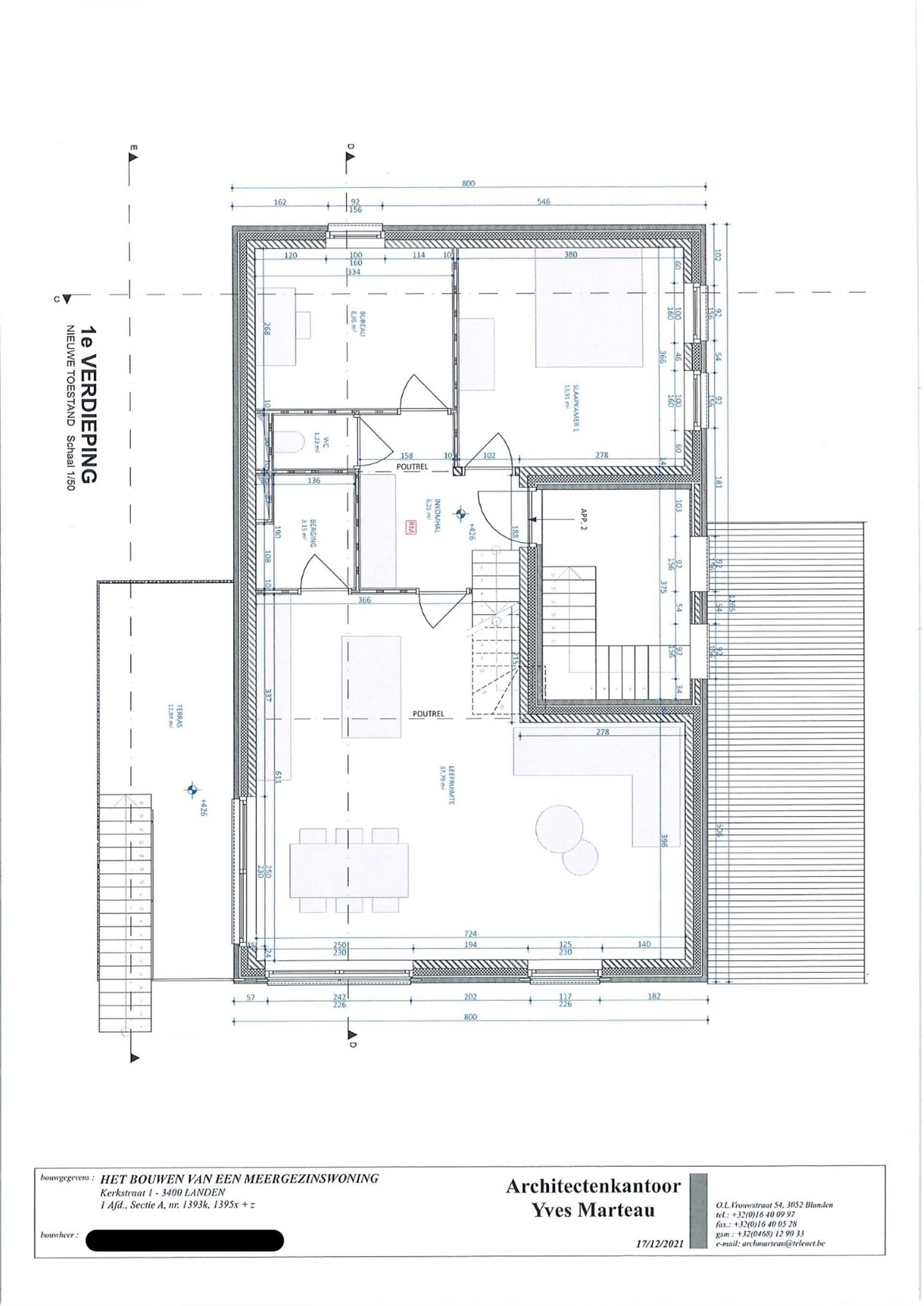 3 SLK APPARTEMENT MET RUIME TUIN EN PARKEERPLAATS IN HET CENTRUM VAN LANDEN  foto 9