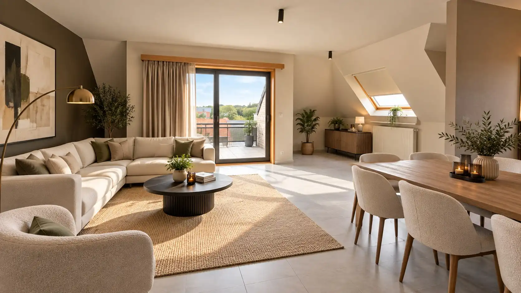 Duplexappartement met terrassen en autostaanplaats foto 2