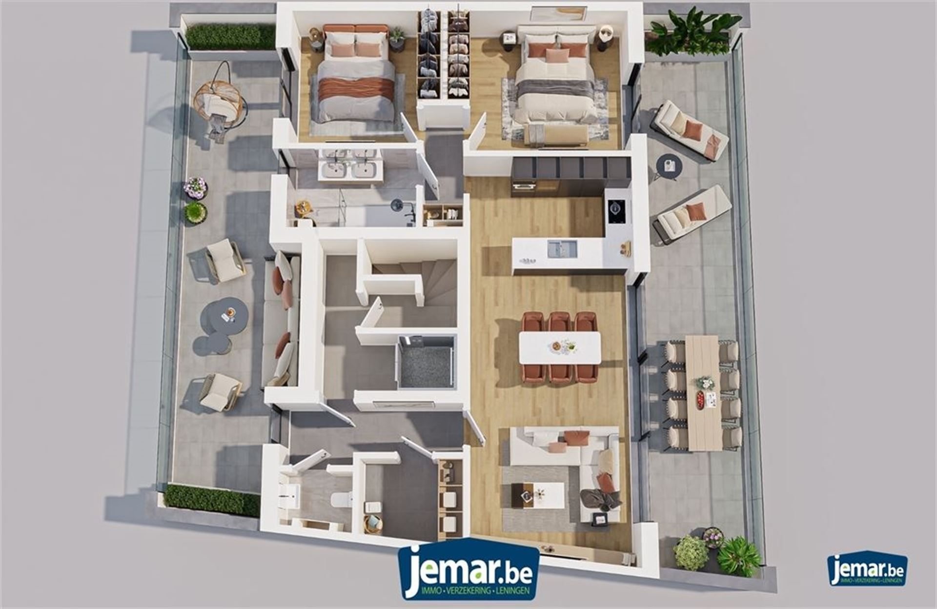 Penthouse op 4de verdiep foto {{pictureIndex}}
