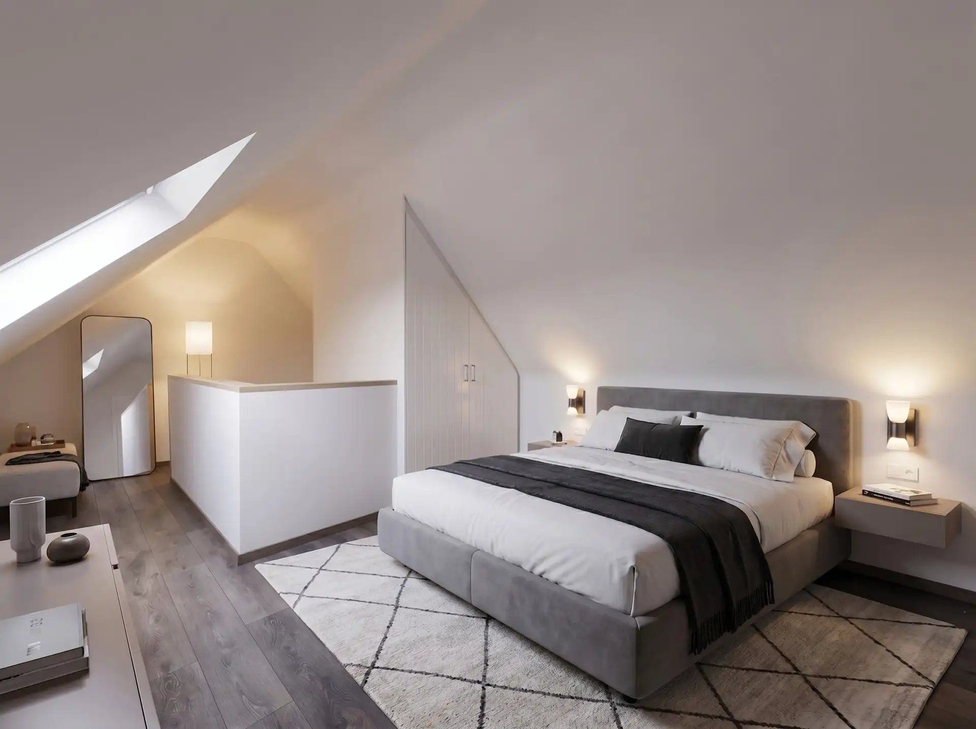 Penthouse met 2 slaapkamers, terras en carport! foto 7