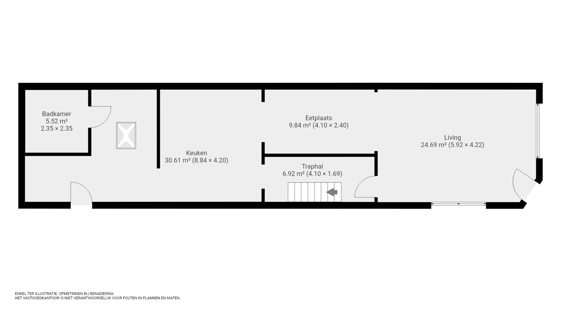 Hoekwoning met 3 slaapkamers en 2 badkamers in centrum foto 14