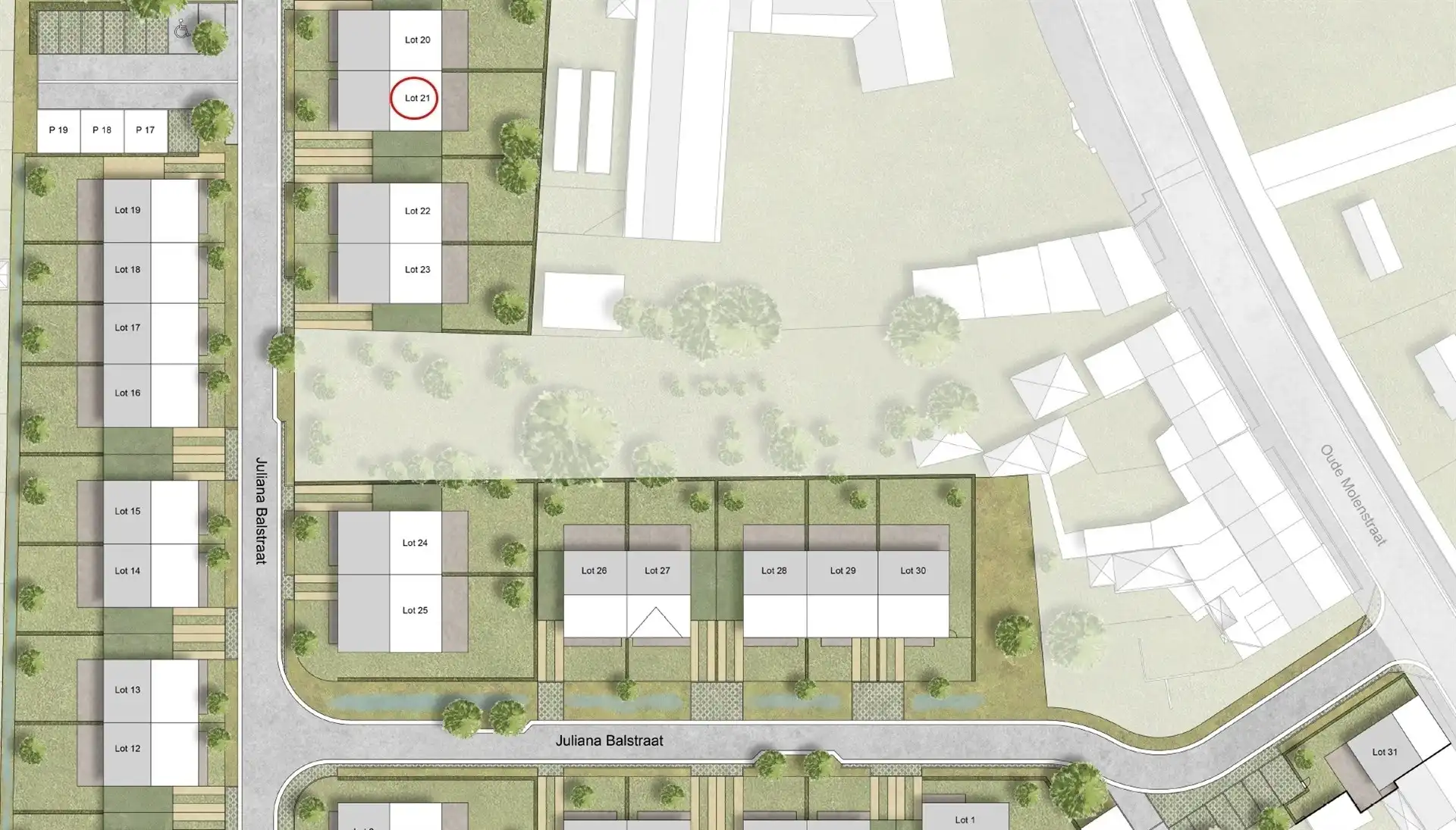 Perceel bouwgrond voor halfopen bebouwing in nieuw woonproject De Klingerie (293m²) foto 2