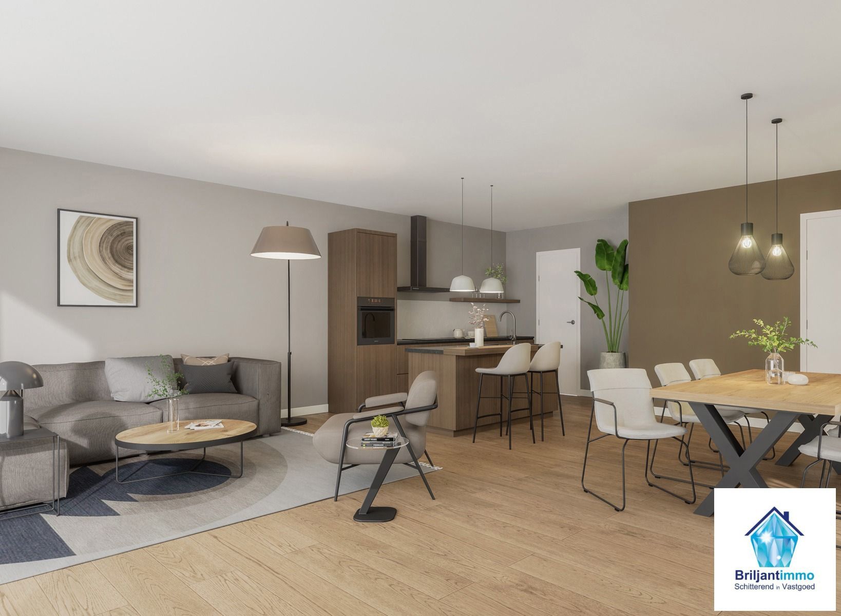 Tijdloze wit/zwarte moderne BEN villa met groen uitzicht foto {{pictureIndex}}
