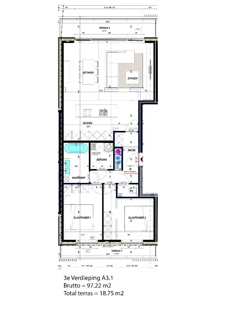 Nieuwbouwappartement A3.1 VD +3 foto 16