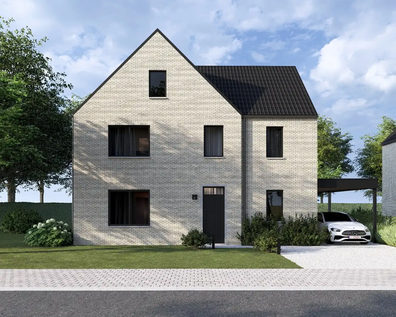 Nieuwbouwproject van 2 vrijstaande nieuwbouwwoningen op percelen van 6are en 6a22ca op een rustige locatie te Neeroeteren!  foto 5