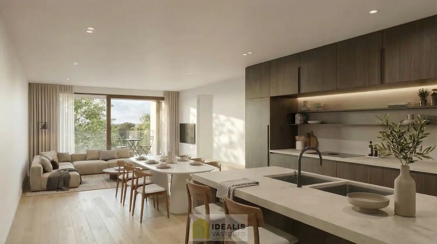 Prachtig doorzon appartement op de eerste verdieping met een heldere indeling en een aangename verhouding tussen leefruimte en buitenruimte. foto 15