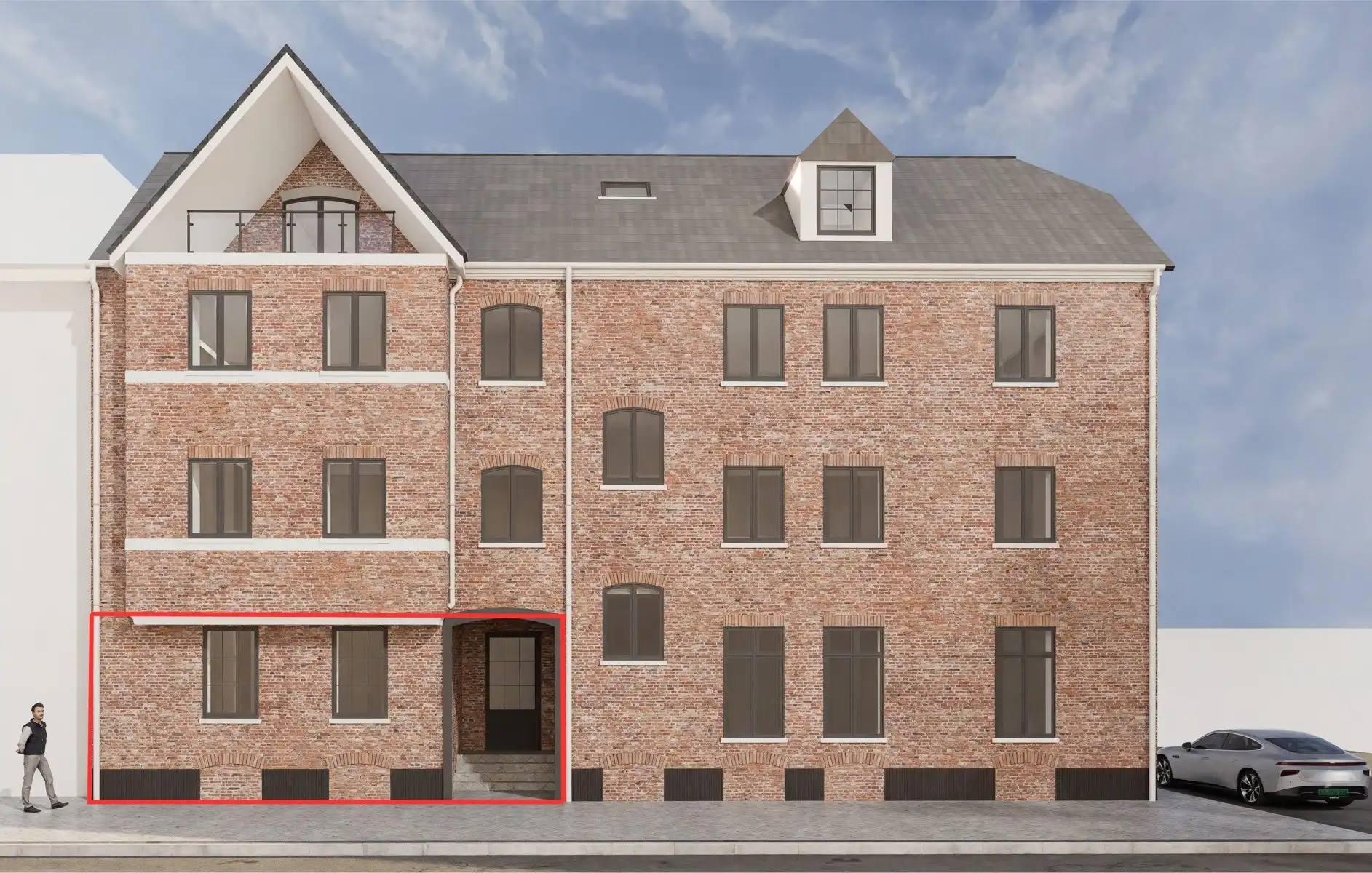 Gelijkvloersappartement met 2 slaapkamers in centrum Lede foto {{pictureIndex}}