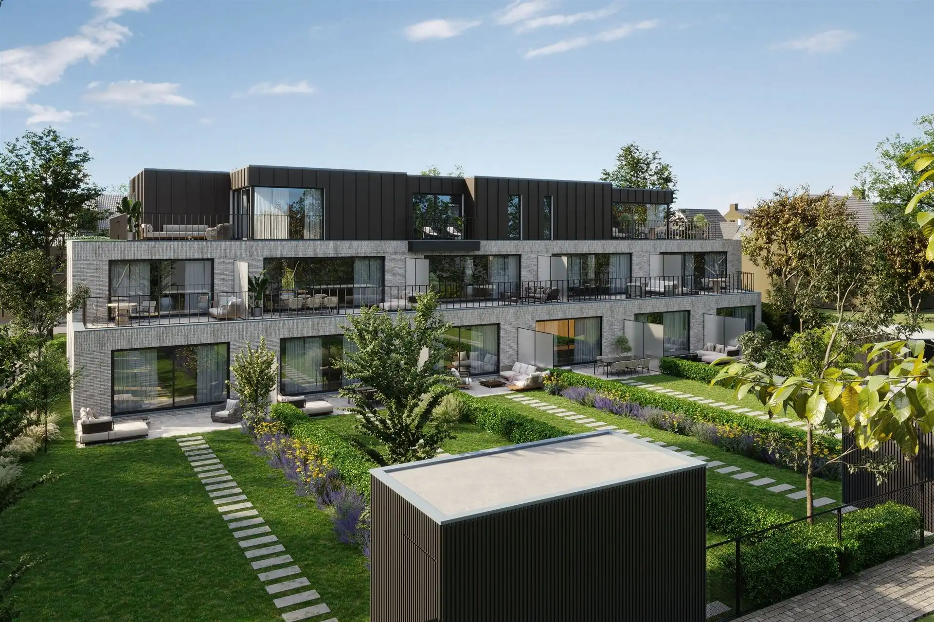 Gelijkvloers nieuwbouwappartement met tuin foto 2