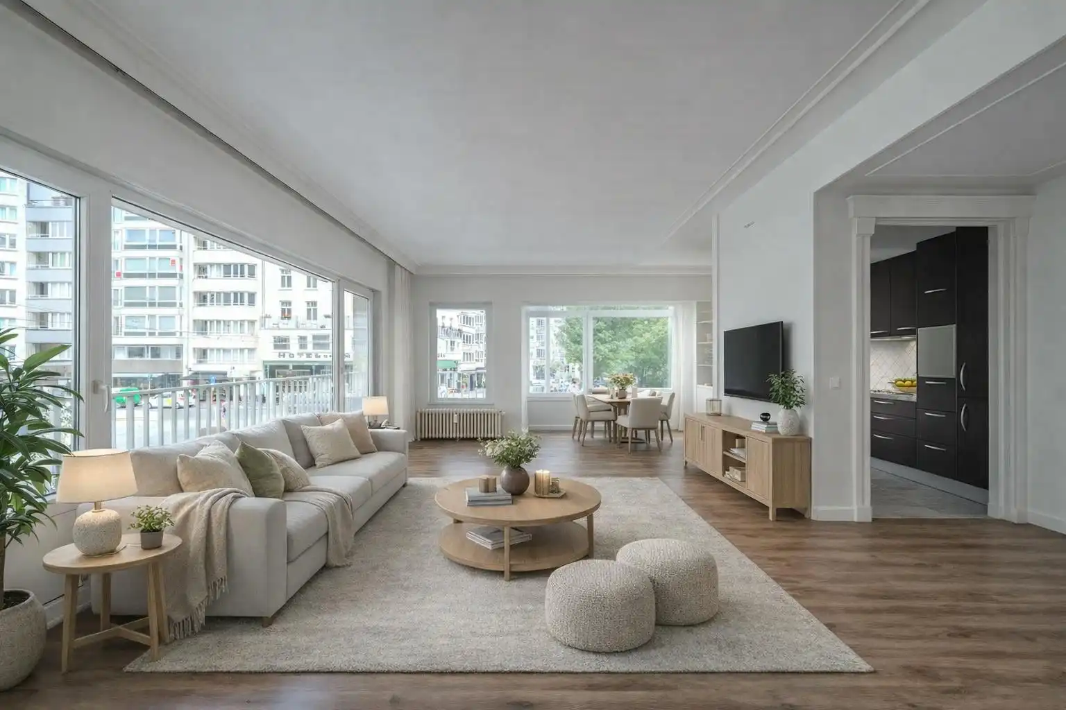 Lichtrijk hoekappartement te centrum Oostende foto 4