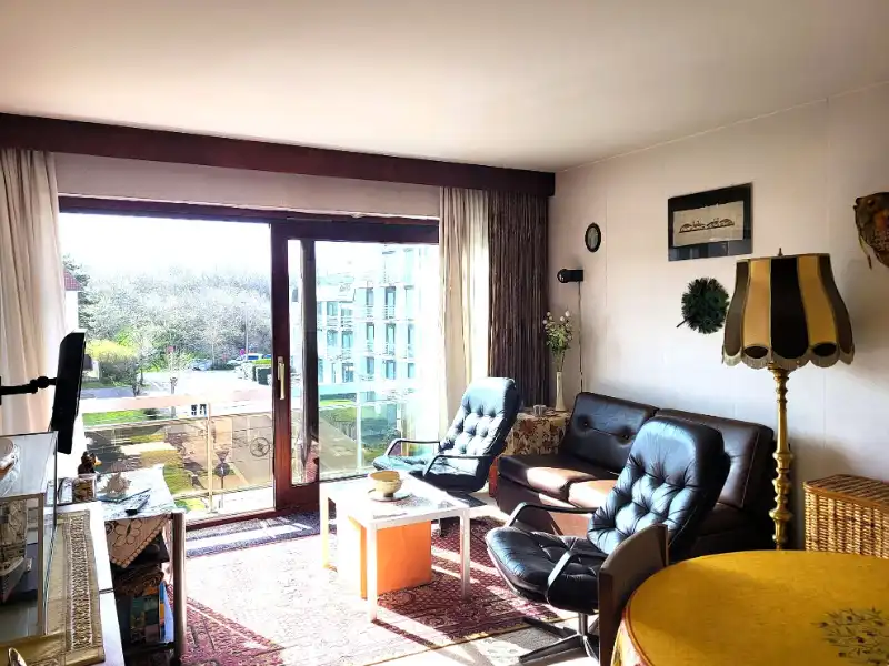 Lichtrijke studio met terras en slaaphoek te koop foto 3