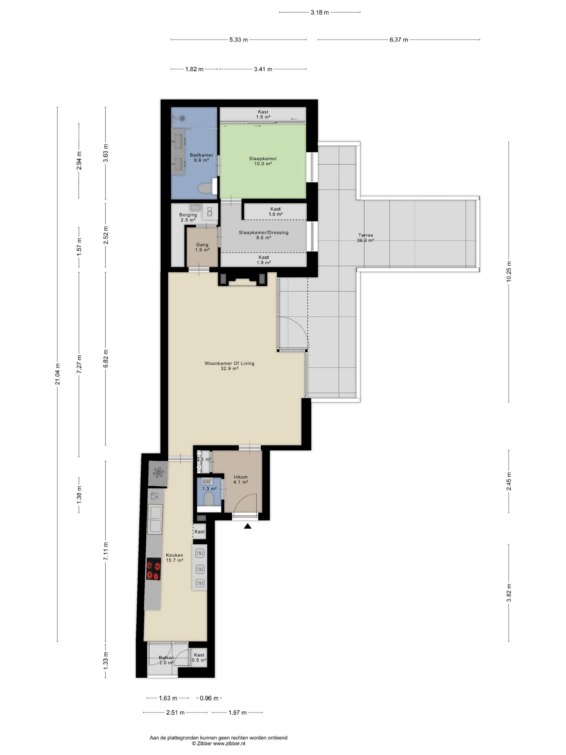 2 slaapkamer appartement met prachtig terras op het binnengebied van het prestigieuze woonproject "De Eenhoorn". foto 19