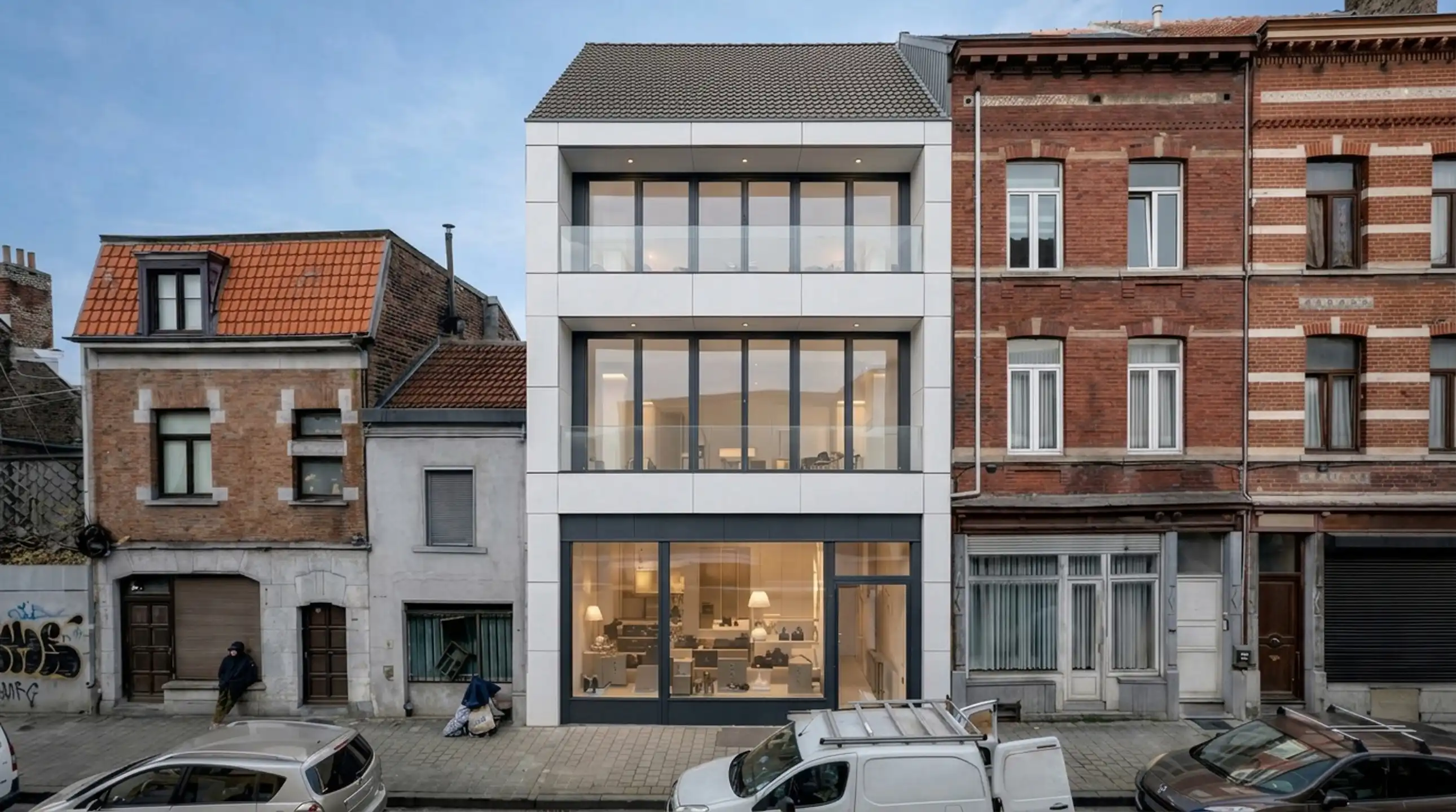 Projectgrond voor 4 units foto {{pictureIndex}}
