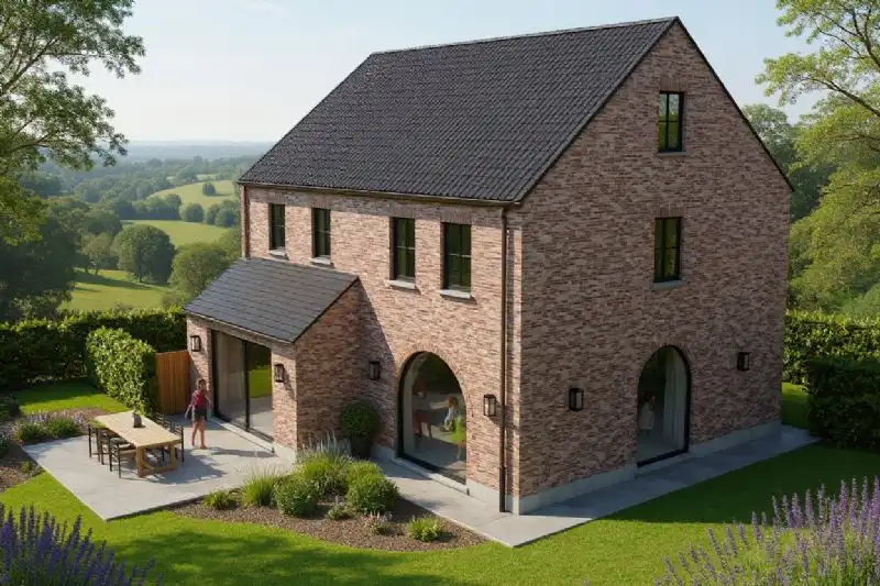 Nieuw te bouwen alleenstaande woning met vrije keuze van architectuur te Ronse. foto 3