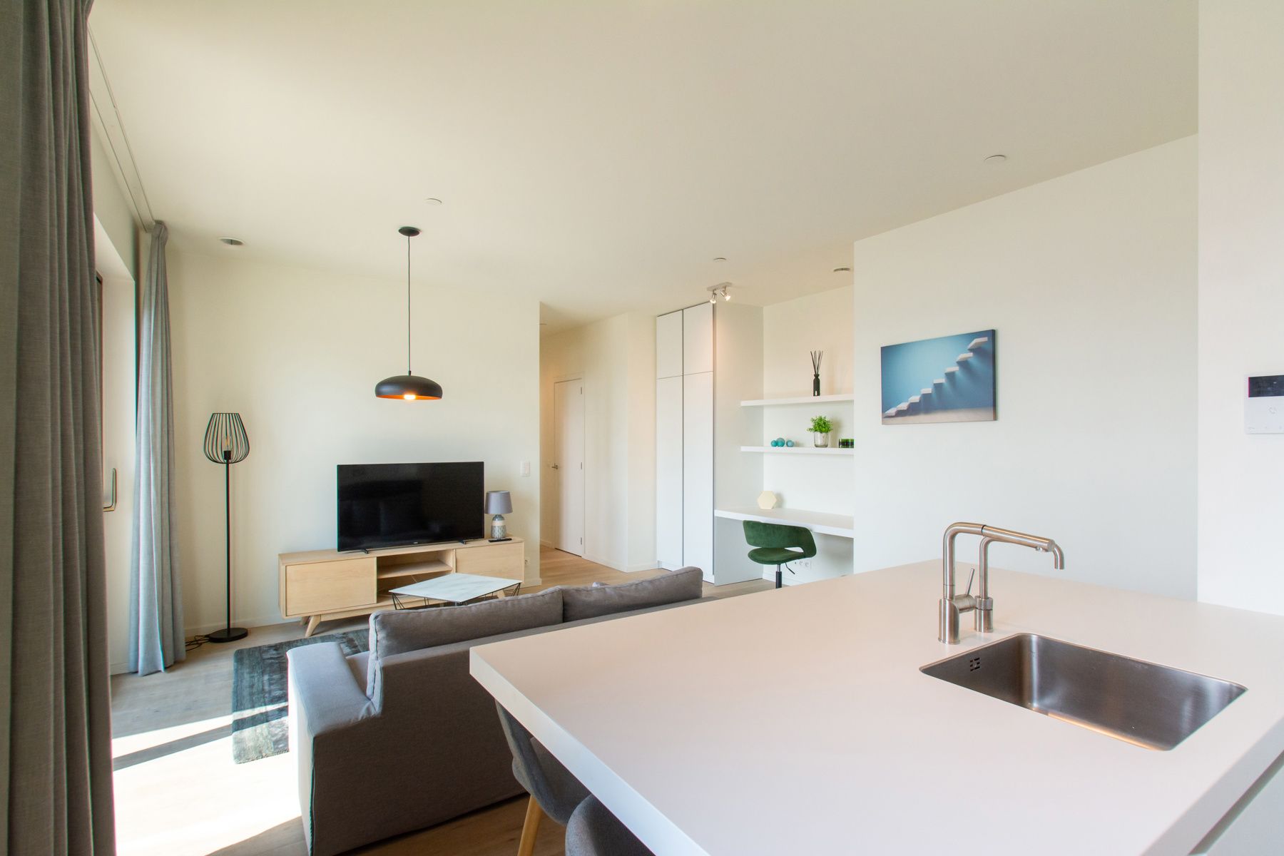 Ongemeubeld 2 slaapkamer appt. met zicht op de Schelde foto 5