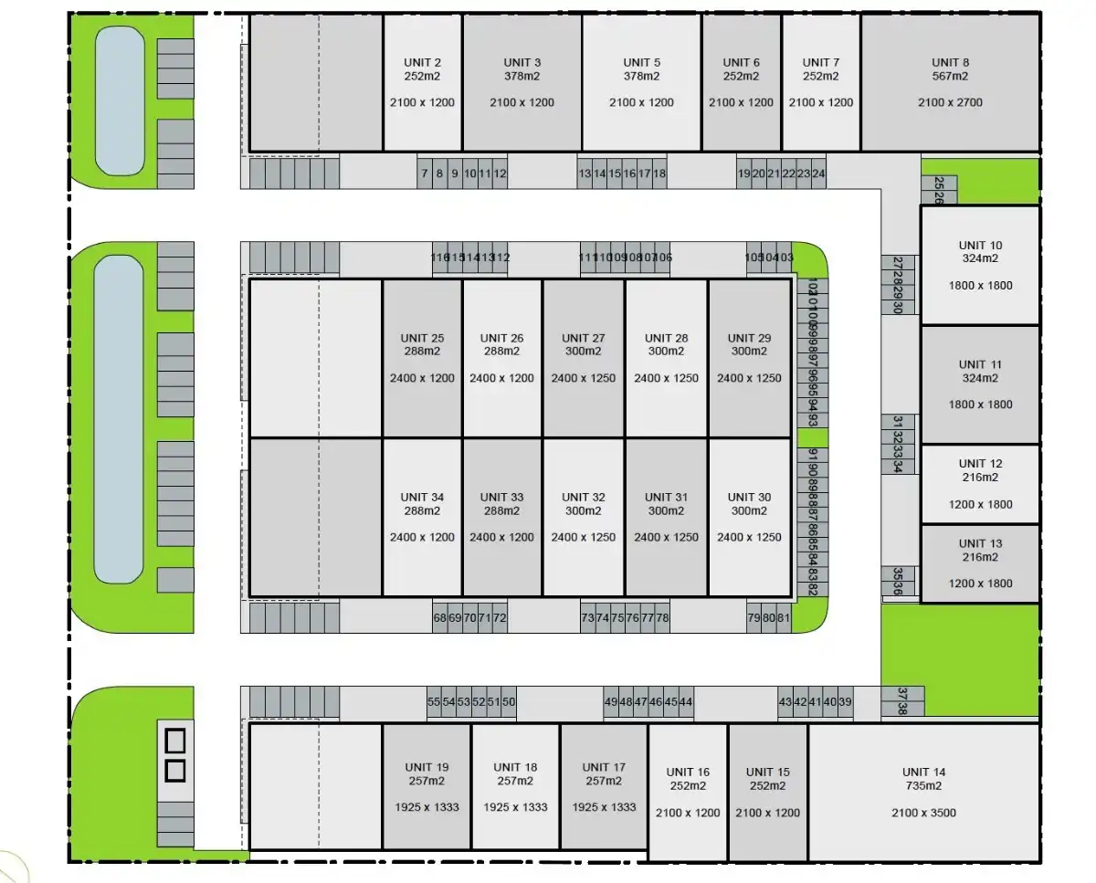 Goed geïsoleerde (vorstvrij) NB OPSLAGRUIMTE (288m²) TE HUUR, inclusief 3 private parkeerplaatsen voor de deur op industriezone te Aalter. foto 12