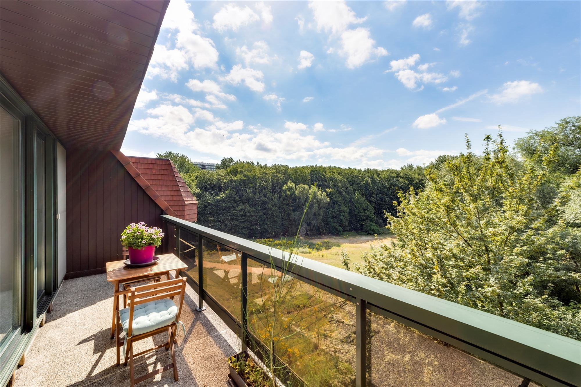 Dak appartement met 2 slaapkamers, terras en P in Linkeroever foto 5